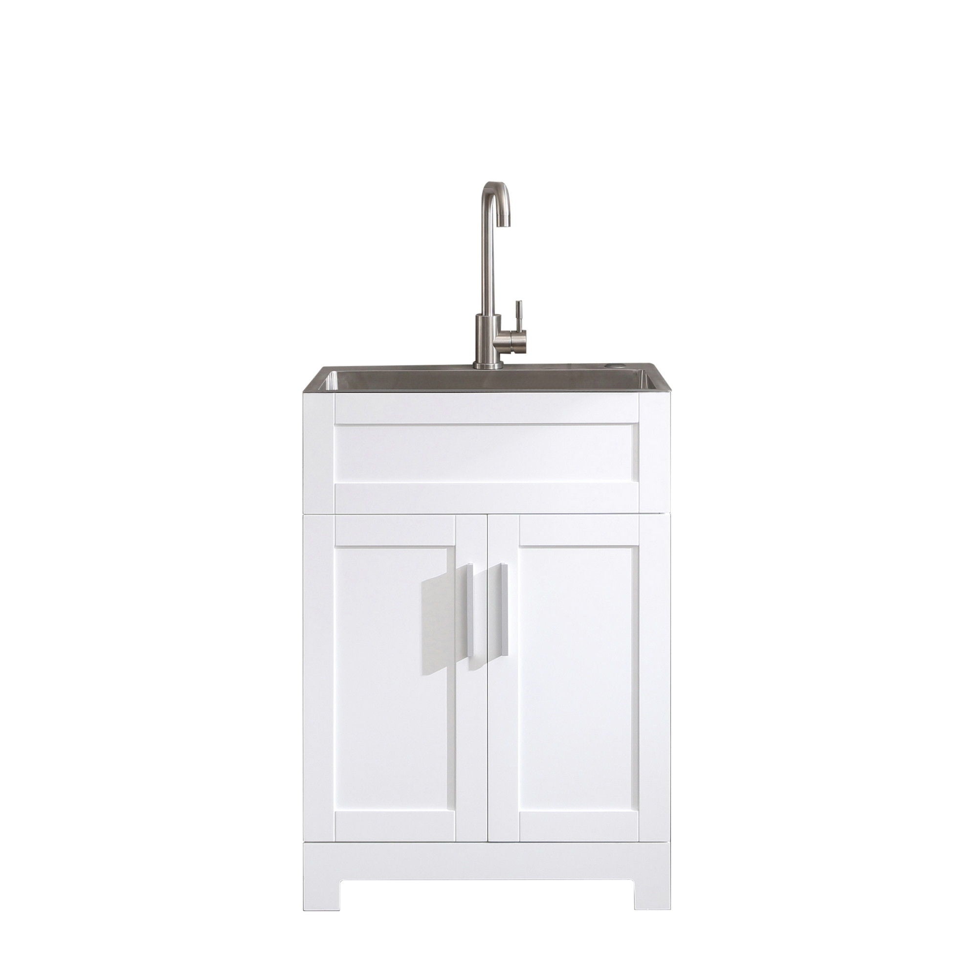 Paint Free Laundry Tub Cabinet With Stainless Steel Combo (Update) by HouseOfZazla