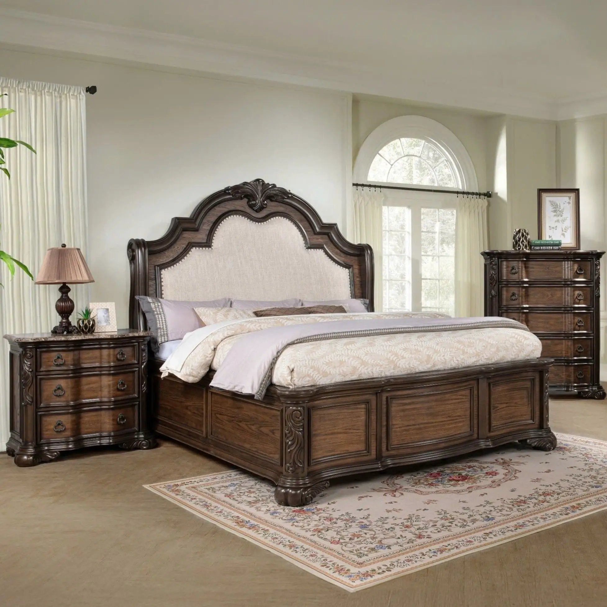 5 Drawer Chest - Brown / Coffee by Unique Piece Furniture