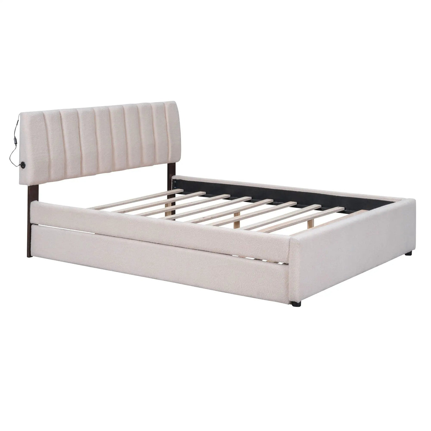 Upholstered Platform Bed With Trundle by Unique Piece Furniture