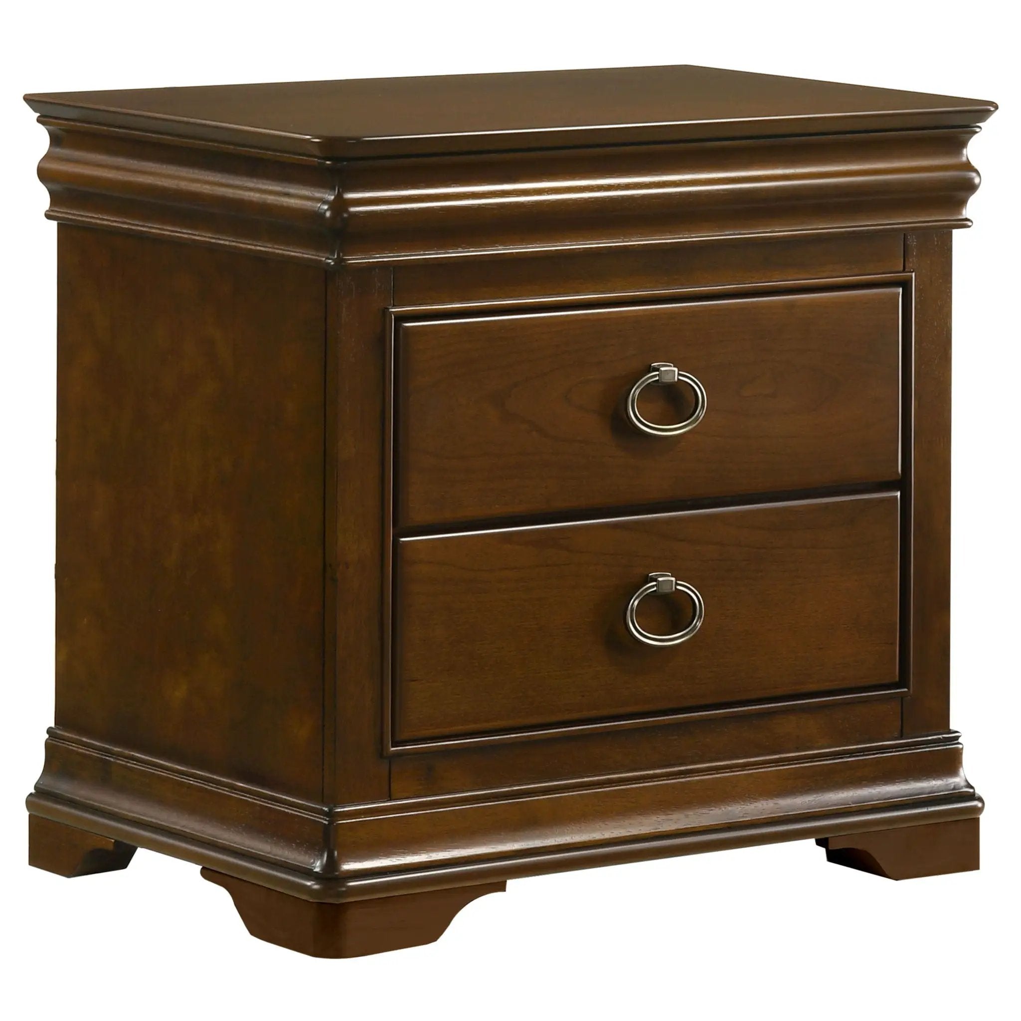 Garland 4-piece Eastern King Bedroom Set Brown Cherry by Unique Piece Furniture