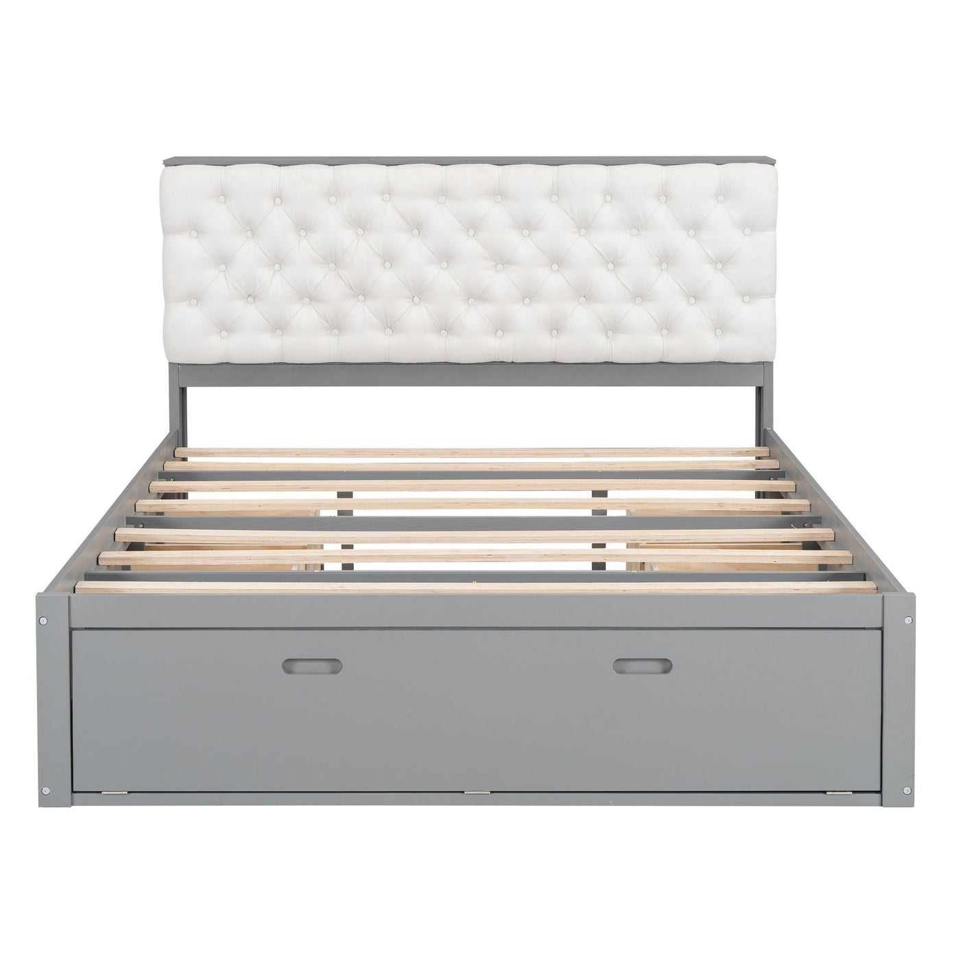 Platform Bed With Storage Headboard, Shoe Rack And 4 Drawers by HouseOfZazla