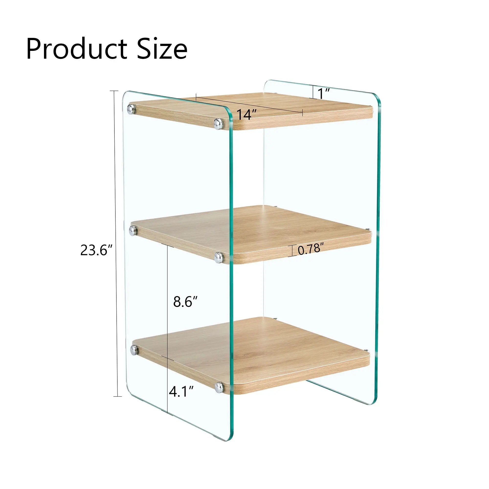 Modern 3 Layer Bedside Cabinet With Storage Function by HouseOfZazla