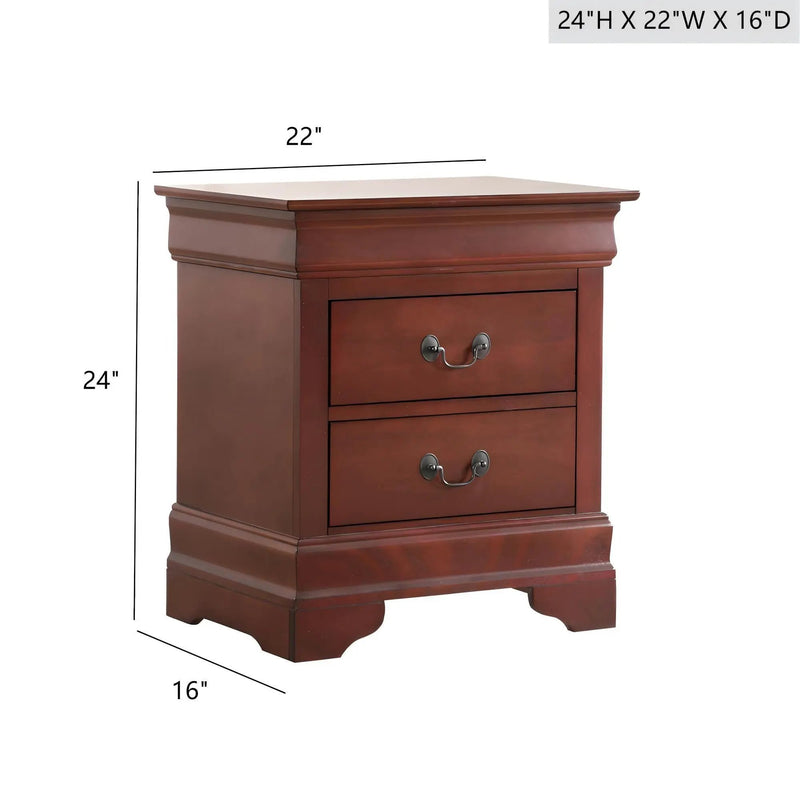 Louis Phillipe - Nightstand - Wood by HouseOfZazla