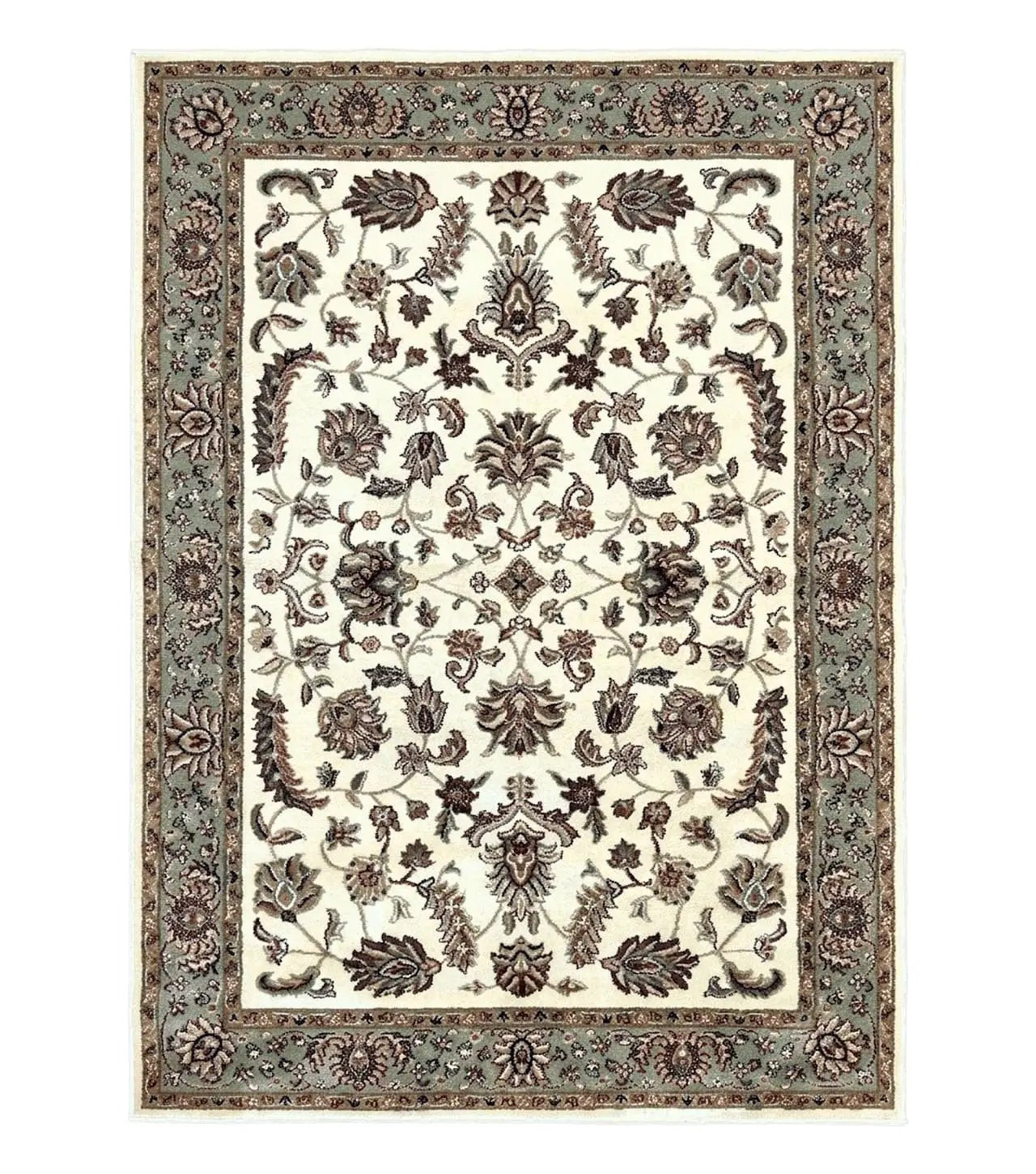 Floral Oriental Rug 5x7, Turkish Power Loomed Carpet, Traditional Design by Jewel Rugs
