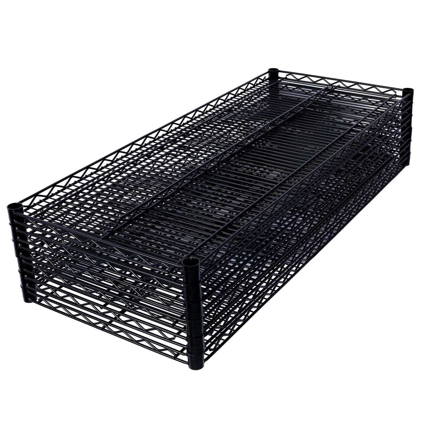 7 Tier Metal Shelf Wire Shelving Unit, 2450Lbs Heavy Duty Adjustable Storage Rack With Wheels & Shelf Liners For Closet Kitchen Garage Basement Commercial Shelving by HouseOfZazla