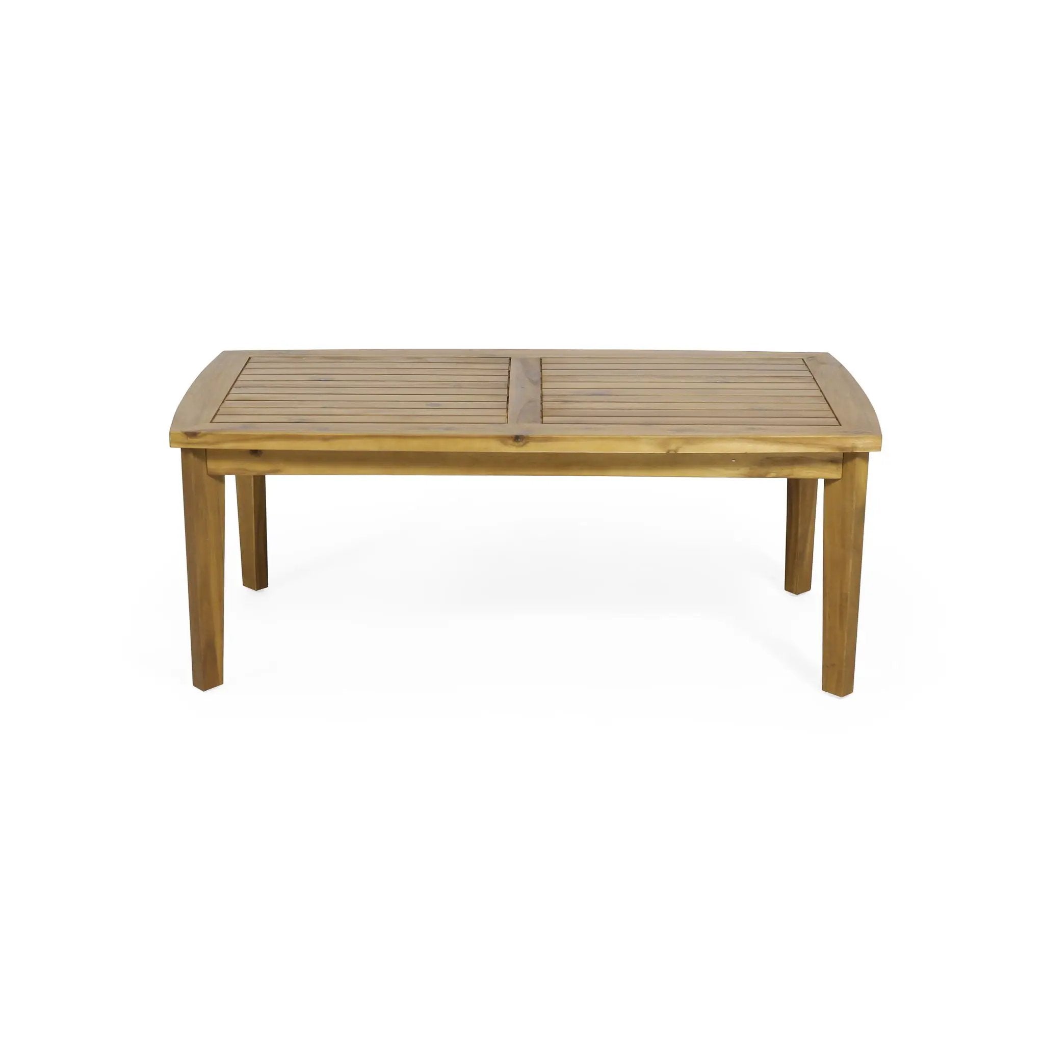 Outdoor Rectangular Coffee Table - Brown by HouseOfZazla