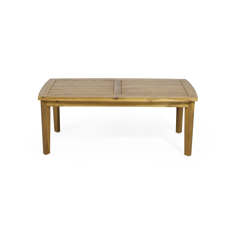 Outdoor Rectangular Coffee Table - Brown by HouseOfZazla