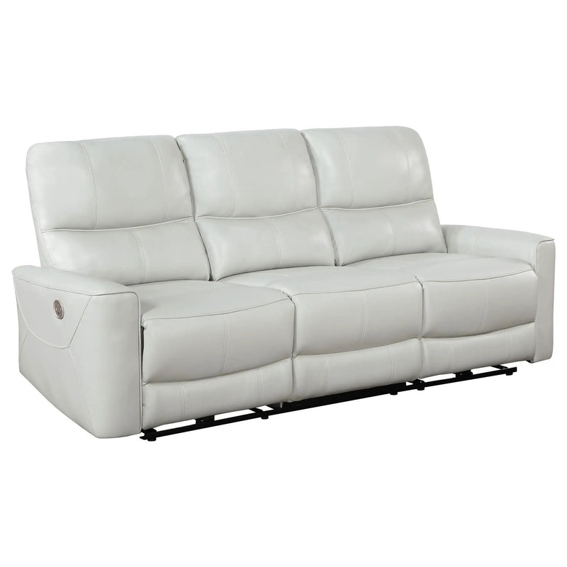 Greenfield Upholstered Power Reclining Sofa Dove Grey by Unique Piece Furniture