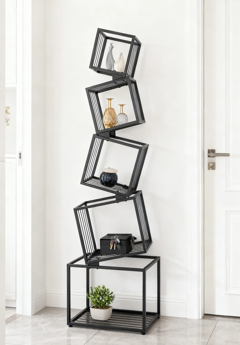 5-Tier Metal Geometric Bookshelf by HouseOfZazla