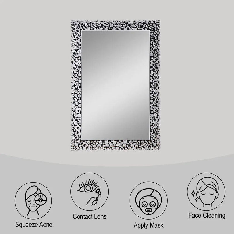 Kachina - Accent Mirror - Mirrored & Faux Gems by Unique Piece Furniture