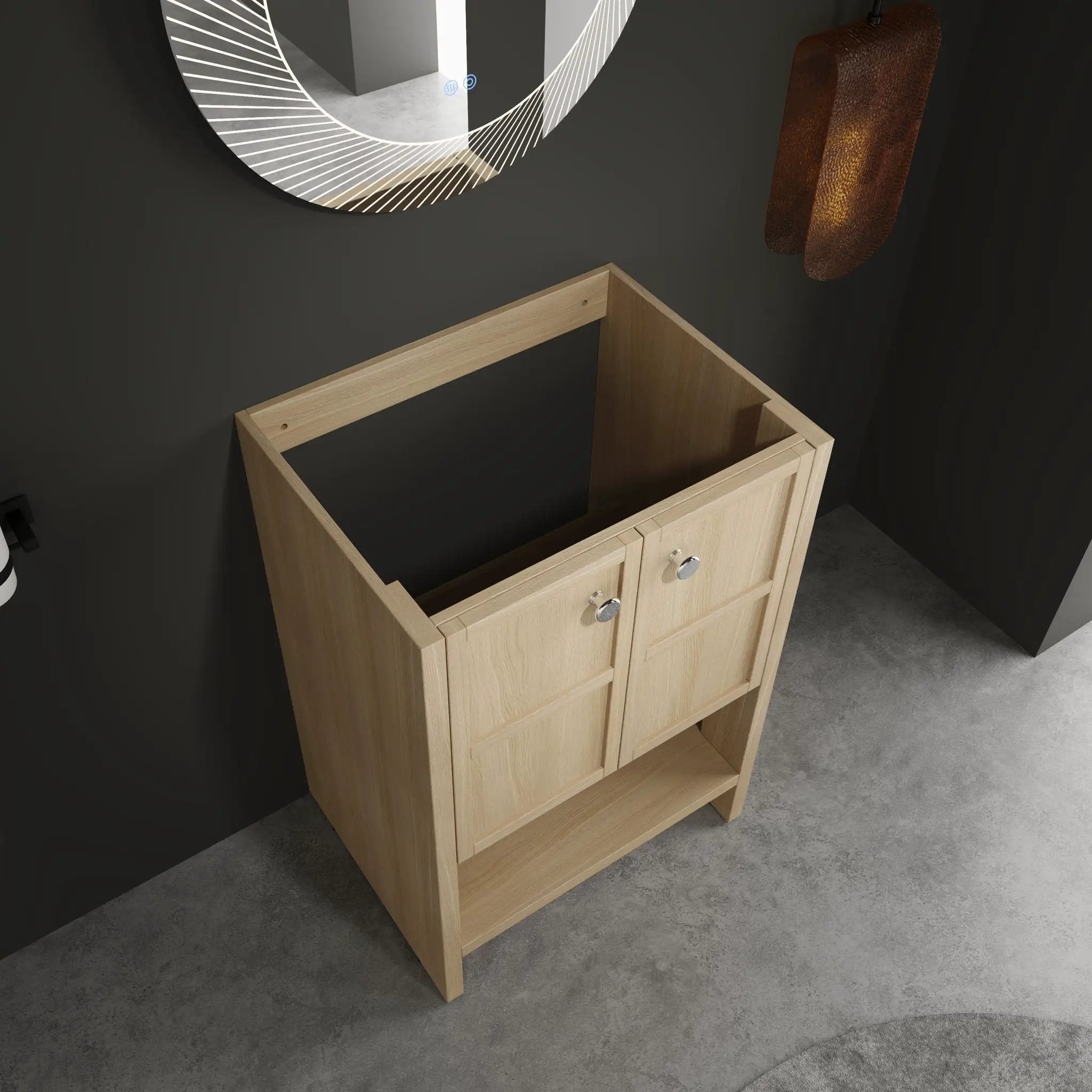 Modern Freestanding Bathroom Vanity With 2 Soft Closing Doors by Unique Piece Furniture