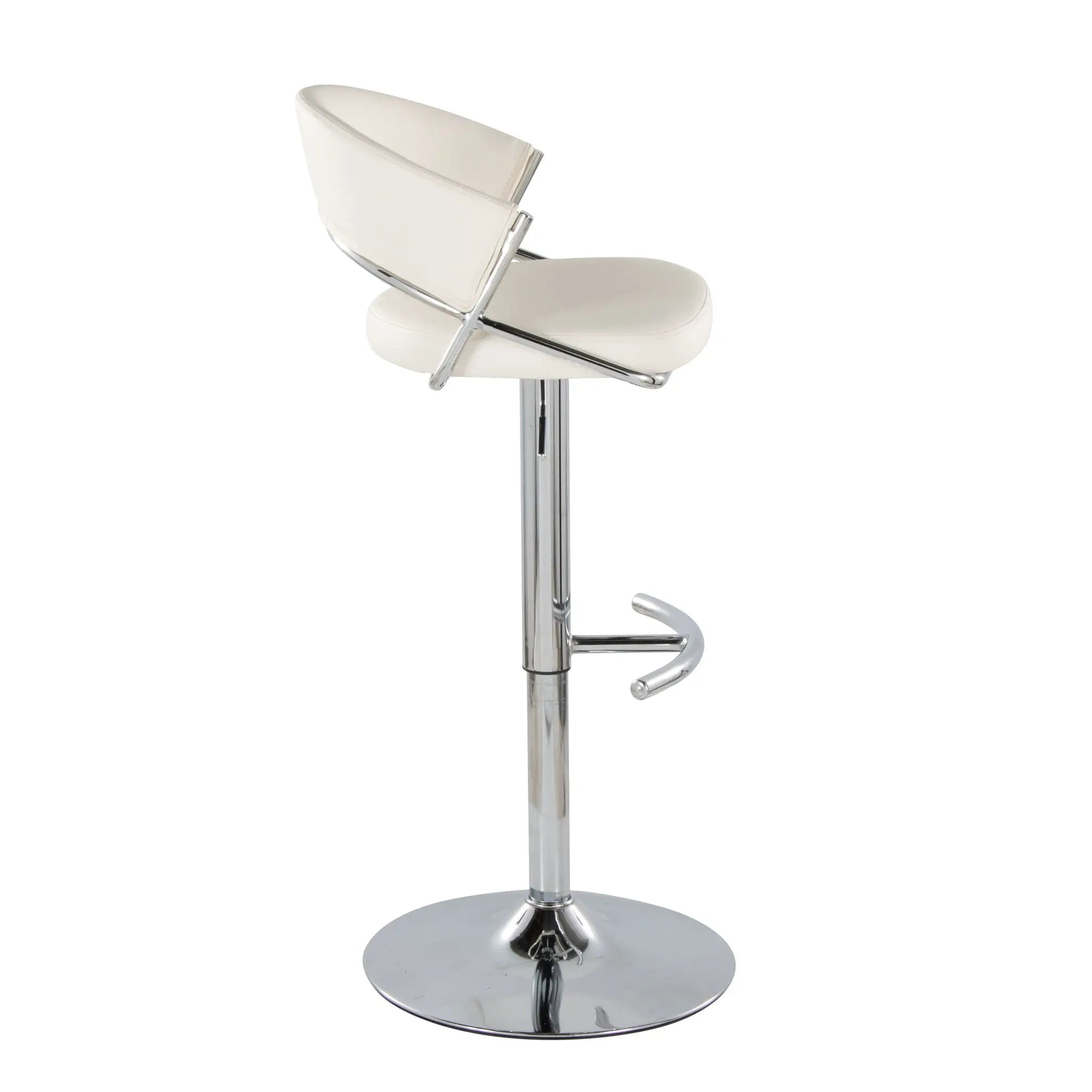 Jie - Contemporary Adjustable Barstool With Swivel & Rounded T Footrest (Set of 2) by Unique Piece Furniture