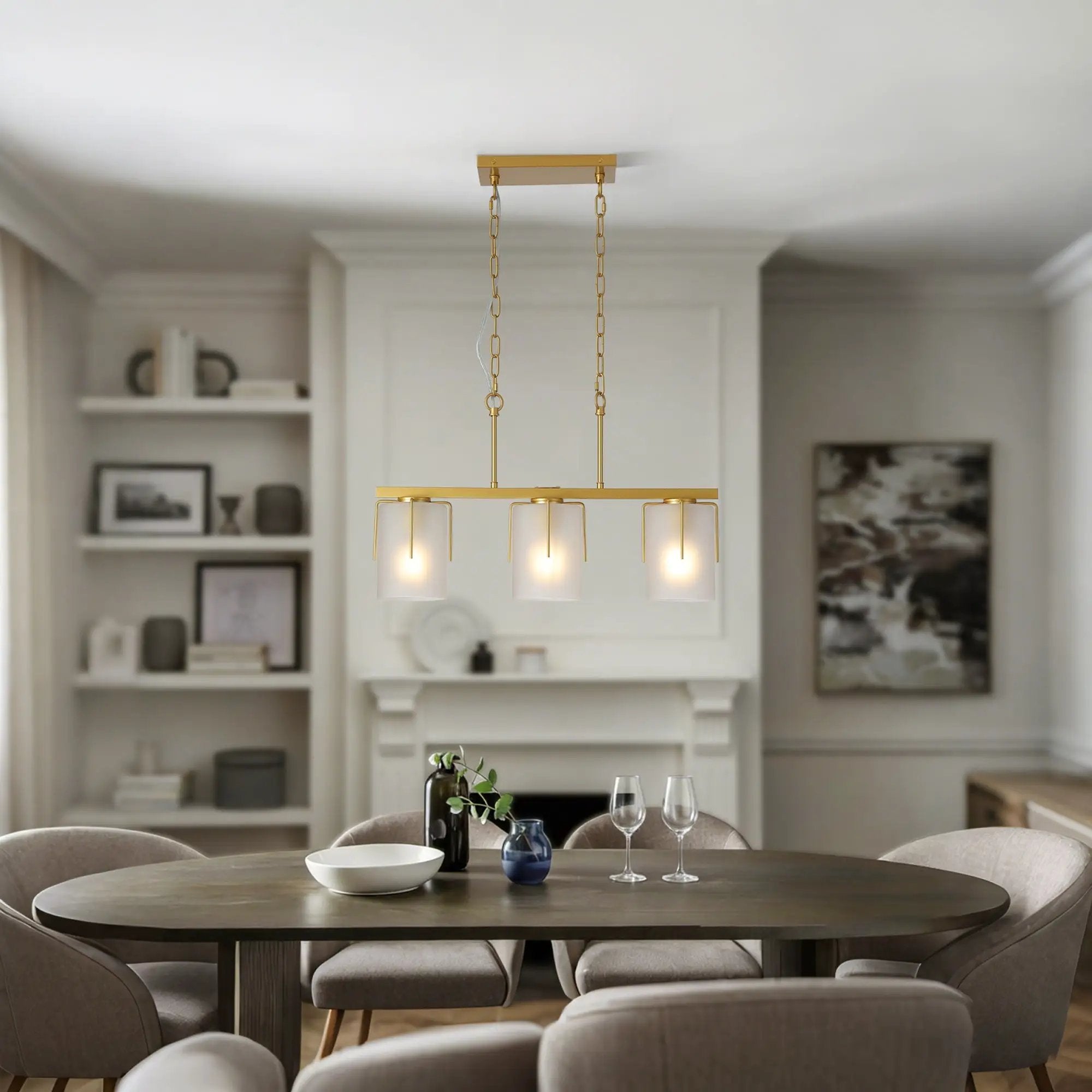 Adjustable Cylindrical Pendant Light by Unique Piece Furniture