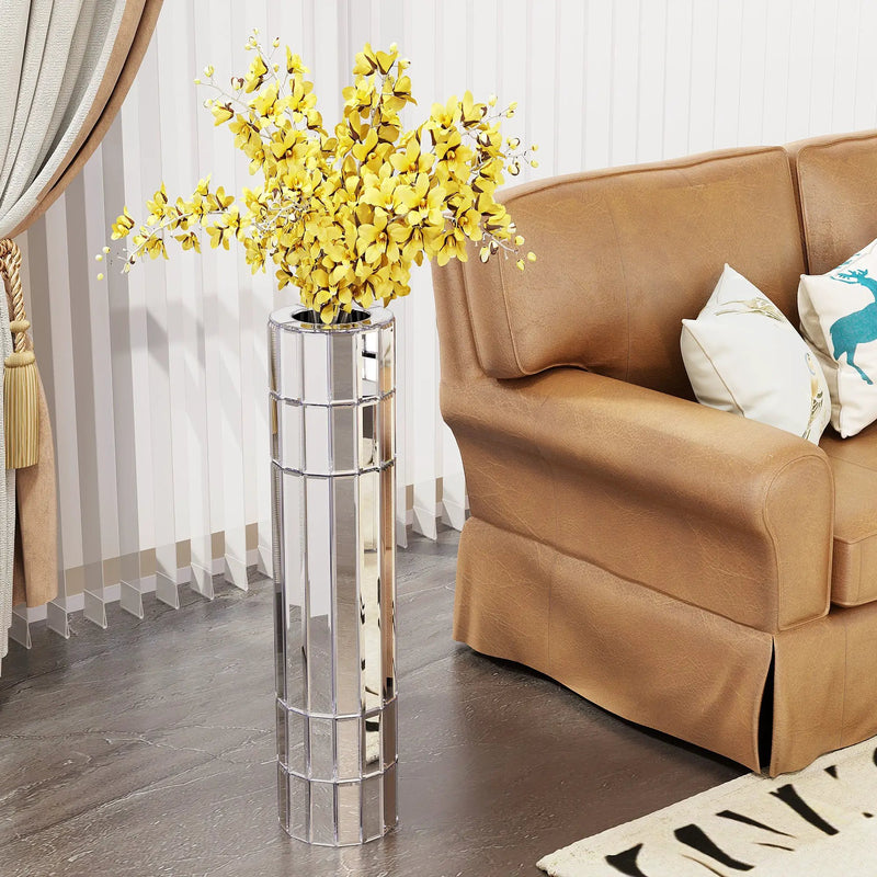 29.92" Tall Floor Vase Mirrored by HouseOfZazla