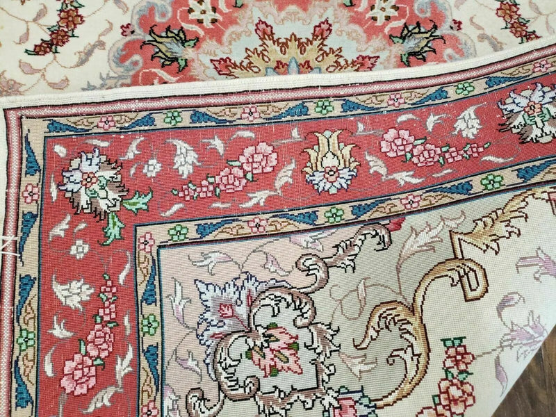 3' 4" X 5' Vintage Handmade Ultra Fine Floral Oriental Turkish Rug Carpet Wow by Jewel Rugs