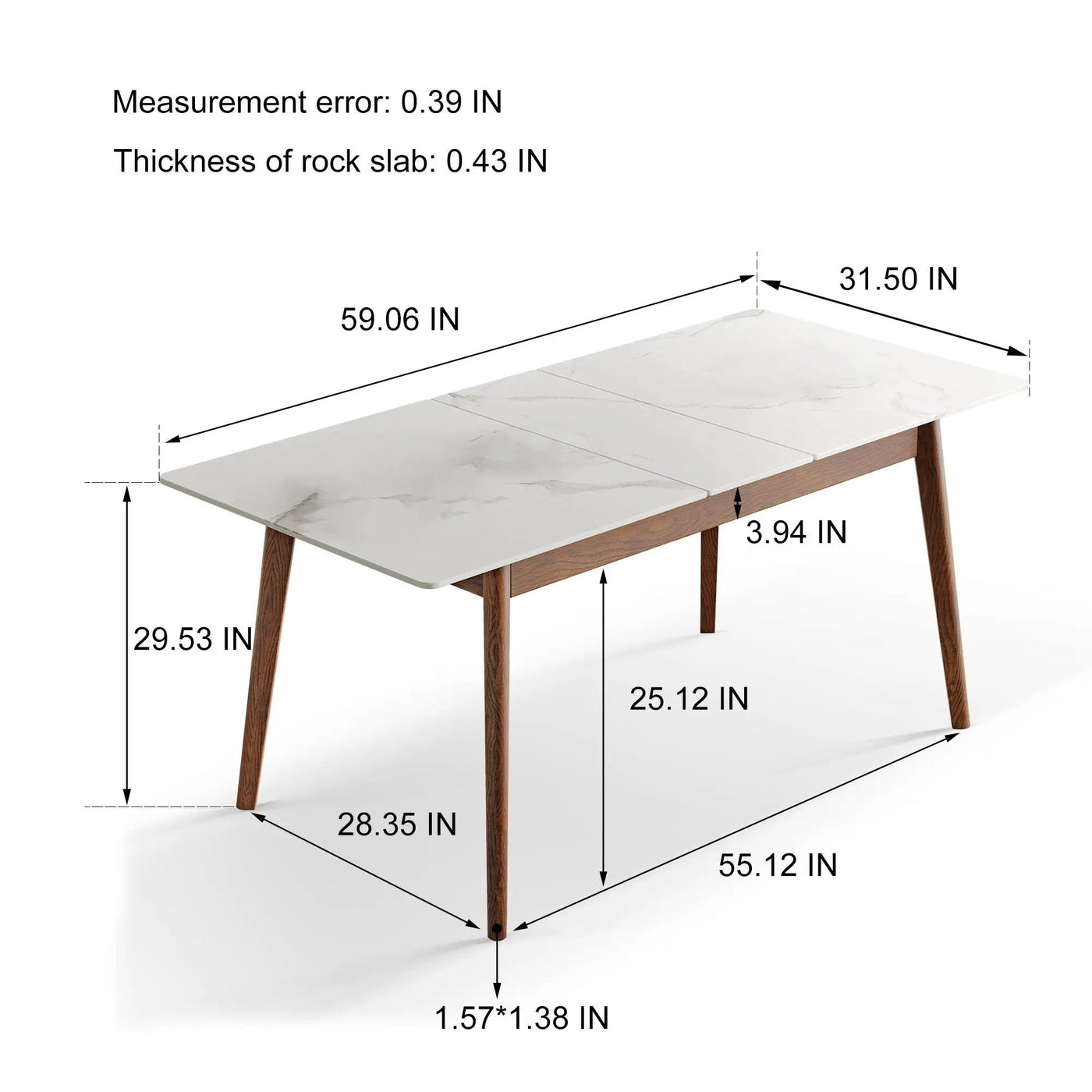 Round Corner Diagonal Leg Telescopic Table For 6 - 8 People To Meet Dining Table by HouseOfZazla