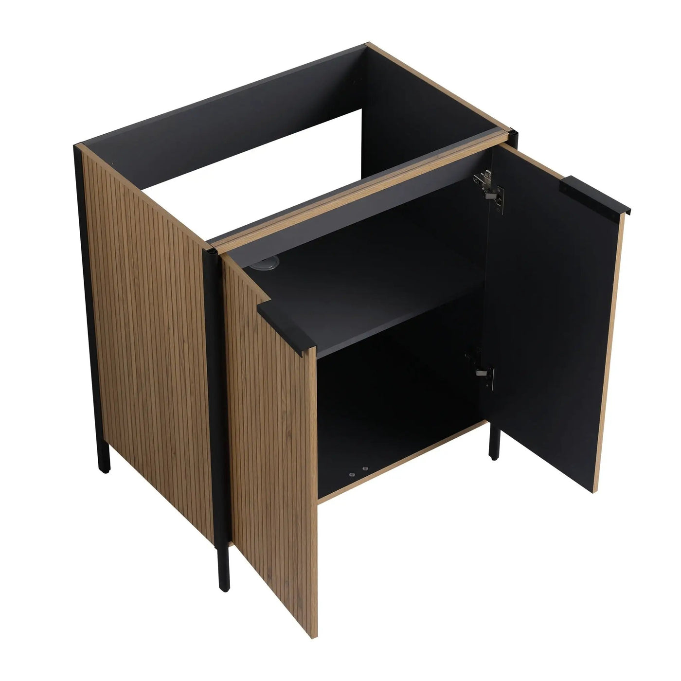 Contemporary Freestanding Bathroom Vanity With Adjustable Shelves by Unique Piece Furniture