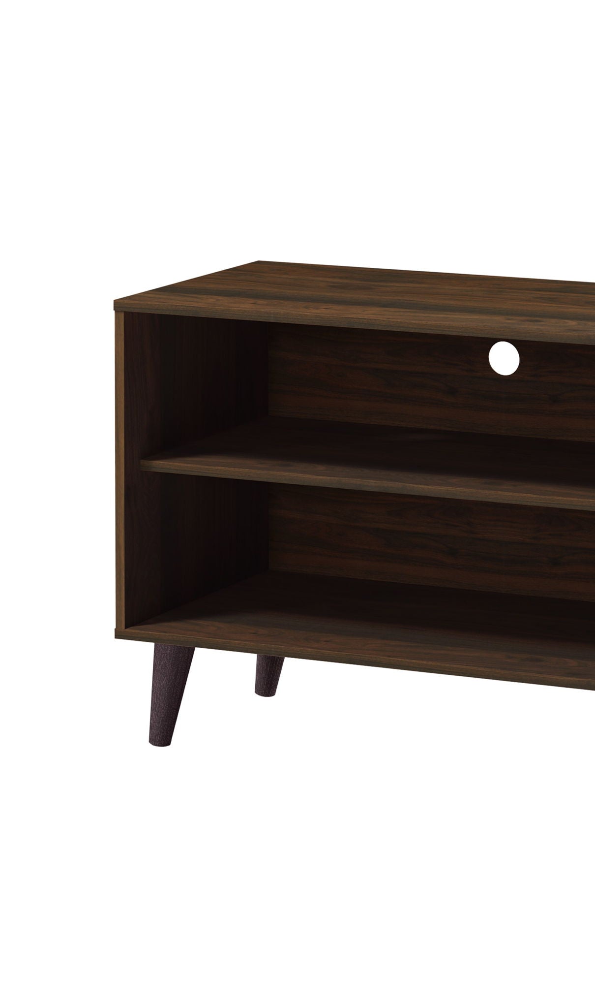 Amidon - TV Stand, With 2 Storage Shelves And 1 Cabinet by HouseOfZazla