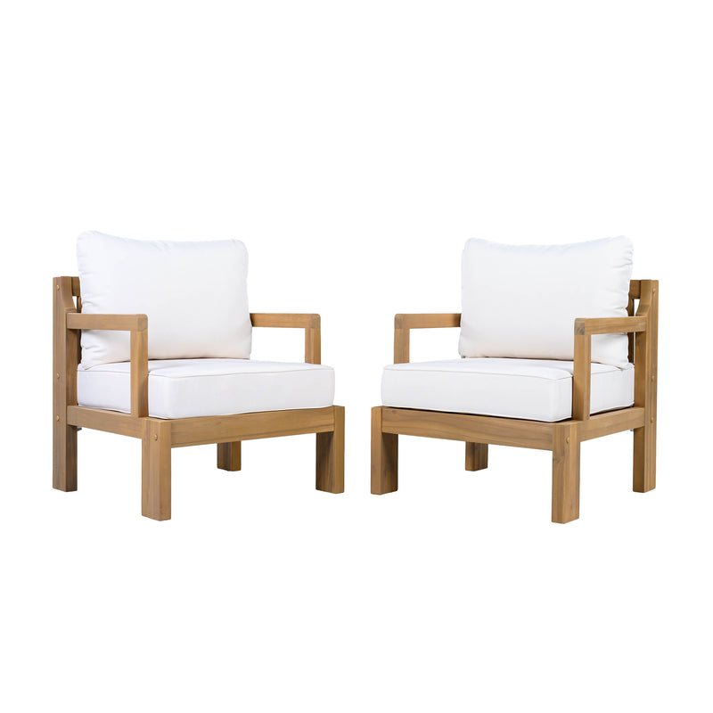 Outdoor Acacia Patio Chair (Set of 2) by HouseOfZazla