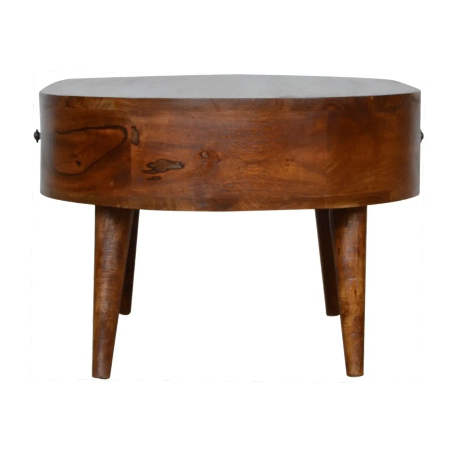 Rounded Wood Table by HouseOfZazla