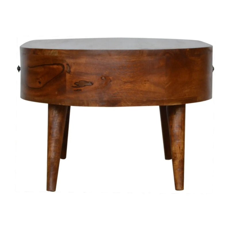 Rounded Wood Table by HouseOfZazla