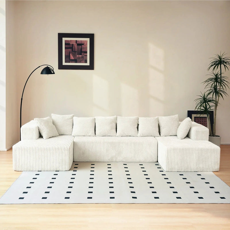Modular U Shaped Sectional Sofa by HouseOfZazla
