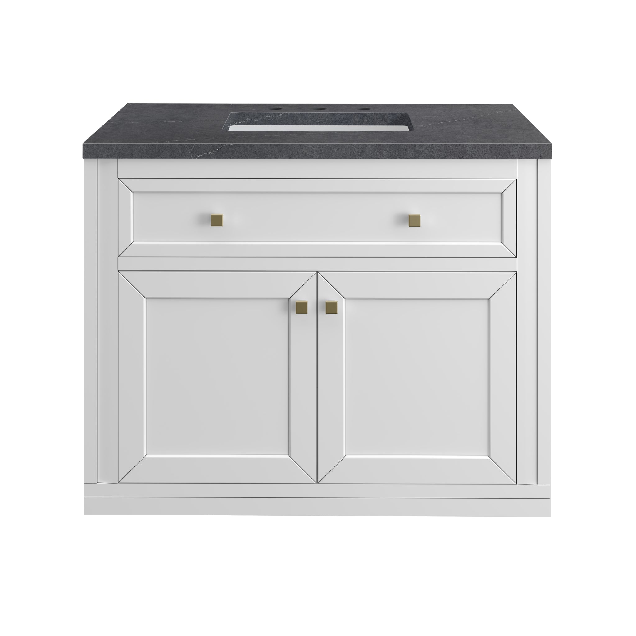 James Martin Chicago 36" Single Bathroom Vanity, Glossy White, view 40