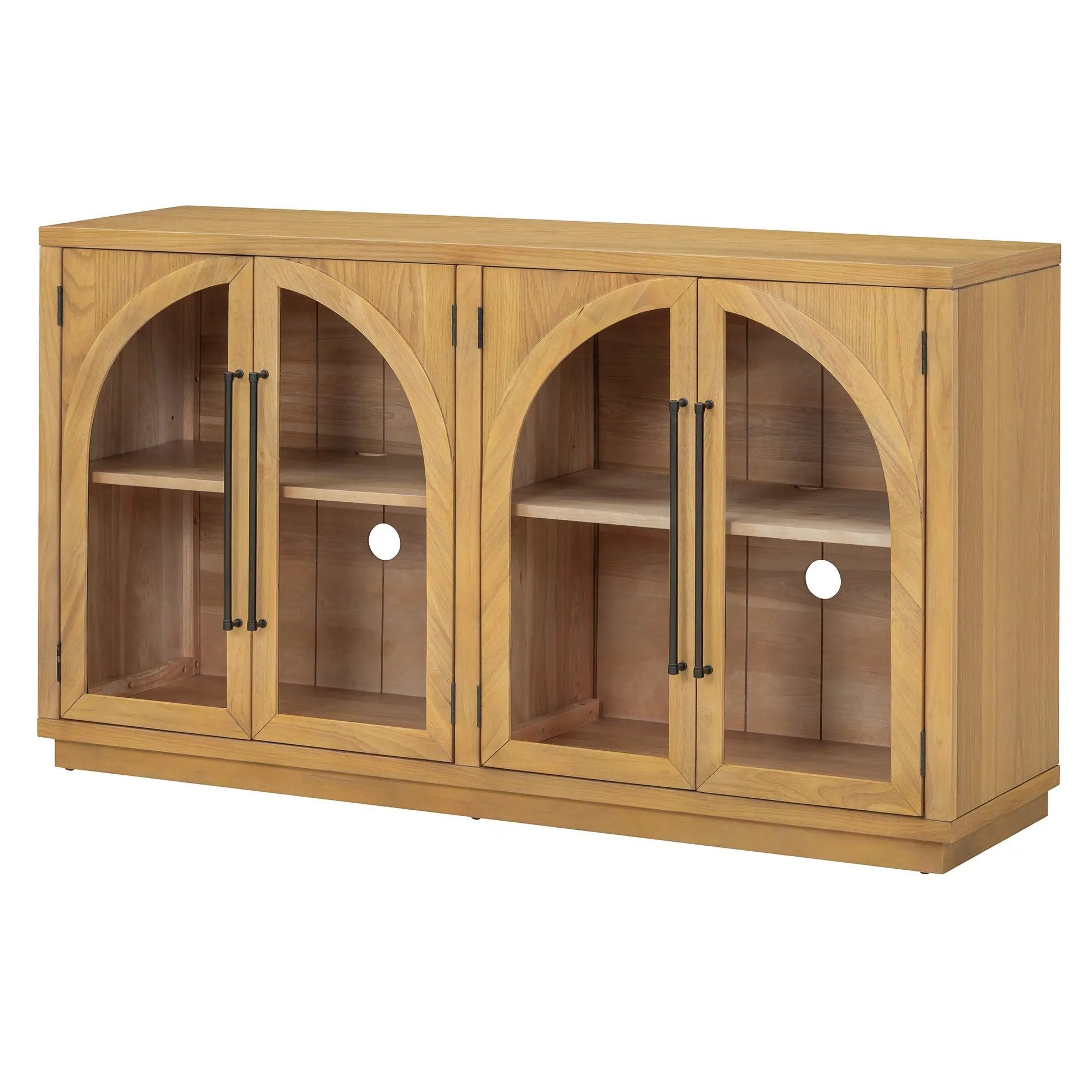 TREXM 4-Door Large Storage Sideboard Buffet Cabinet by HouseOfZazla