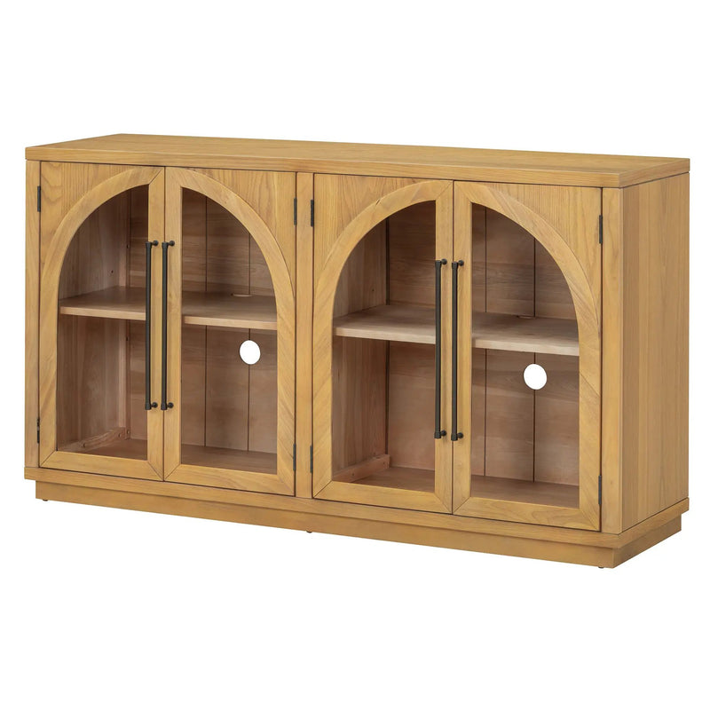 TREXM 4-Door Large Storage Sideboard Buffet Cabinet by HouseOfZazla