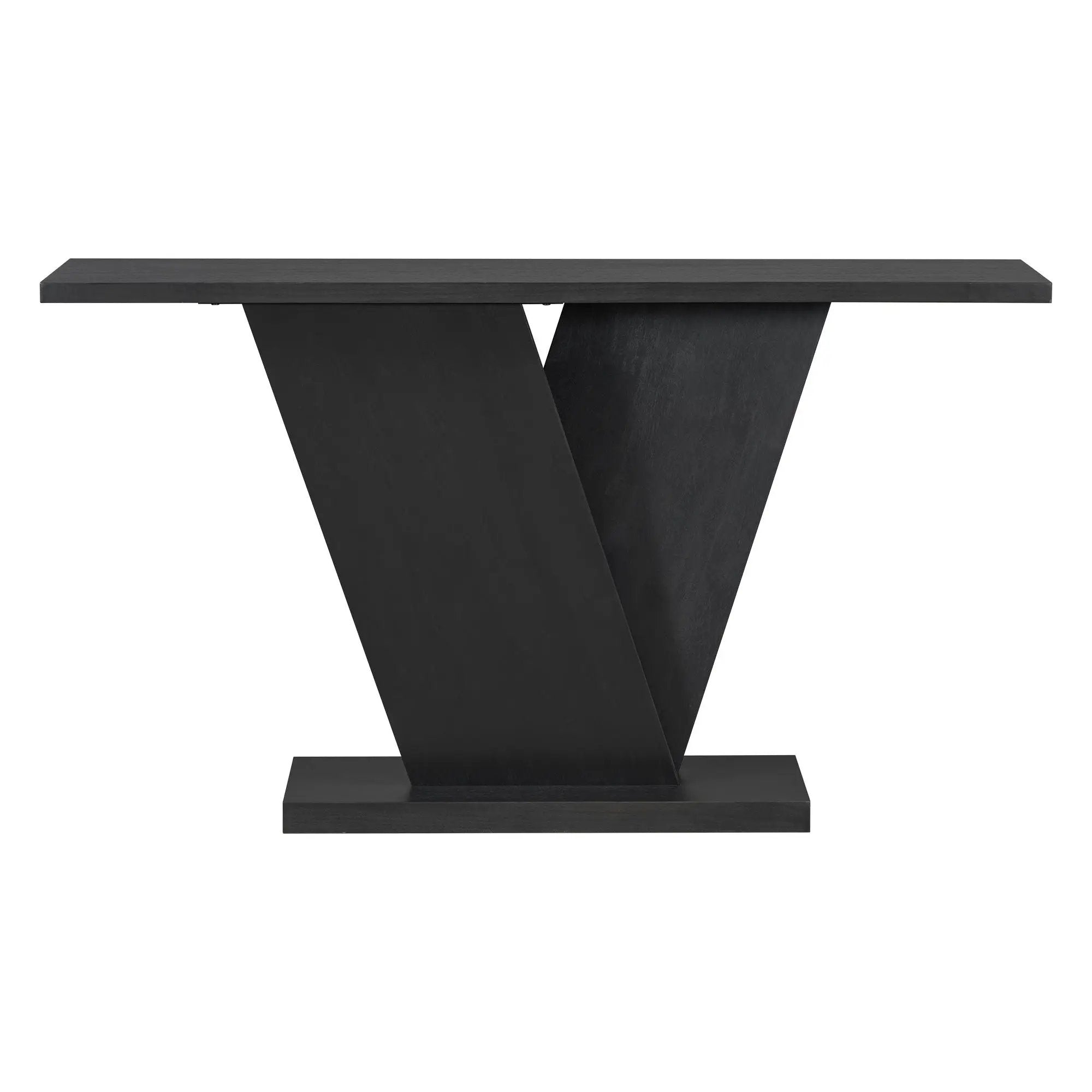 Console Table With V Shape Base, Sculptural Entryway Accent by HouseOfZazla