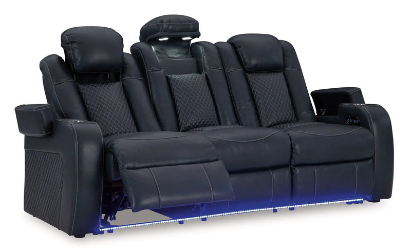 Fyne-dyme - Power Reclining Sofa With Adj Headrest by Unique Piece Furniture