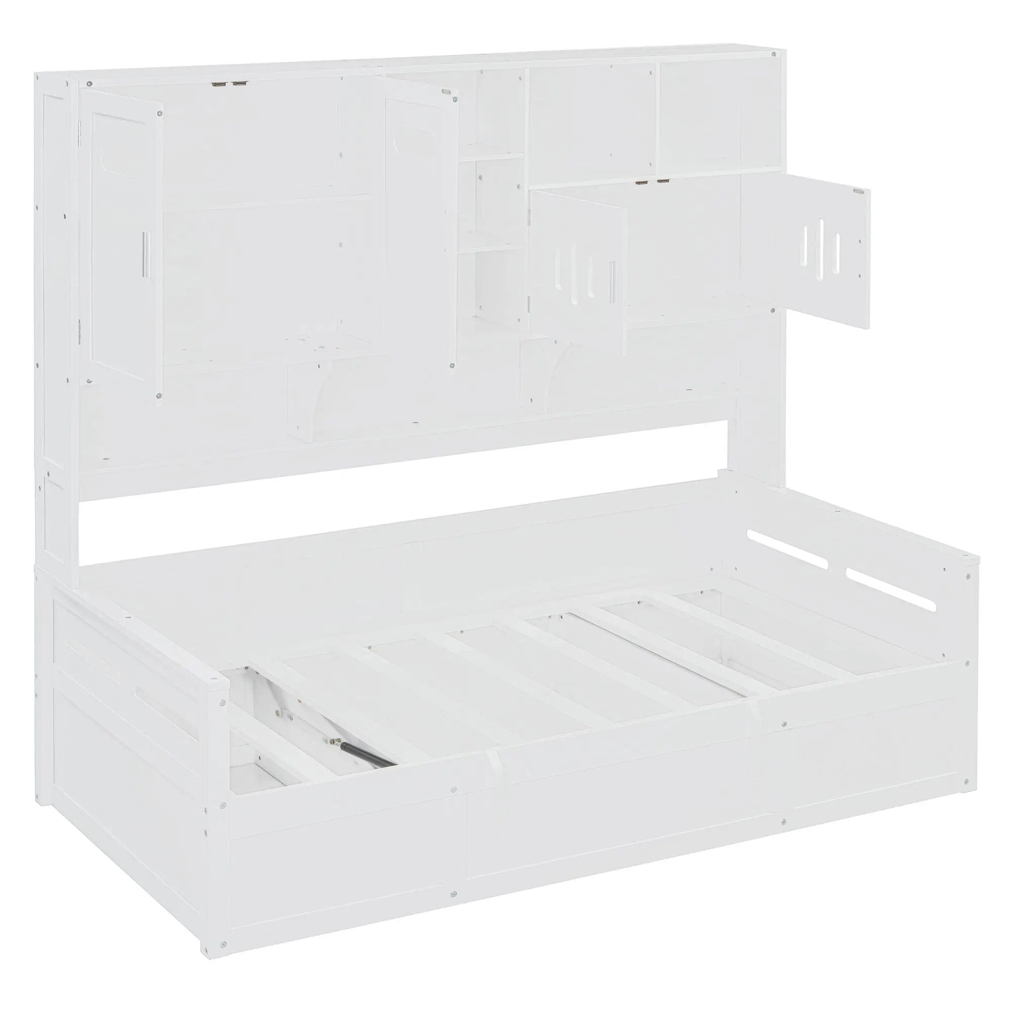 Daybed With All-In-One Cabinet And Shelf by HouseOfZazla