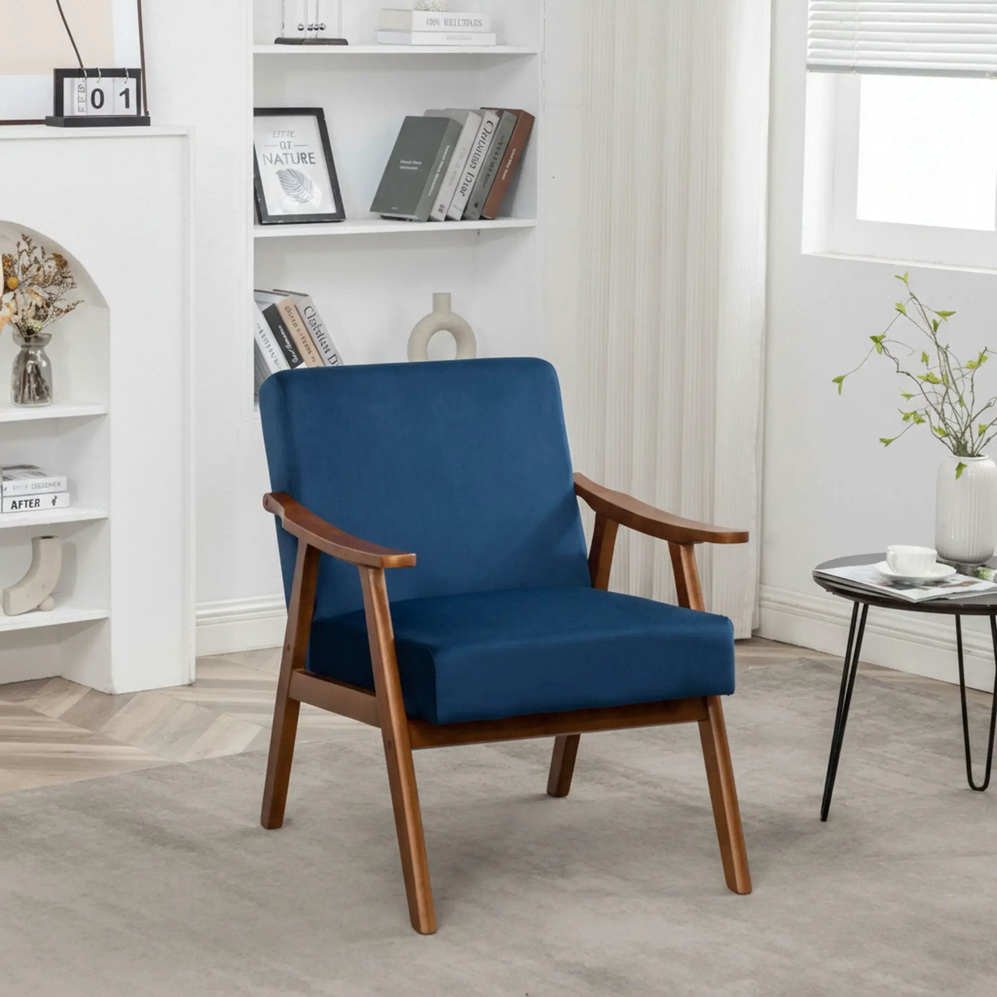 Accent Chair, Classic Mid Century Modern For Extra Seating by HouseOfZazla