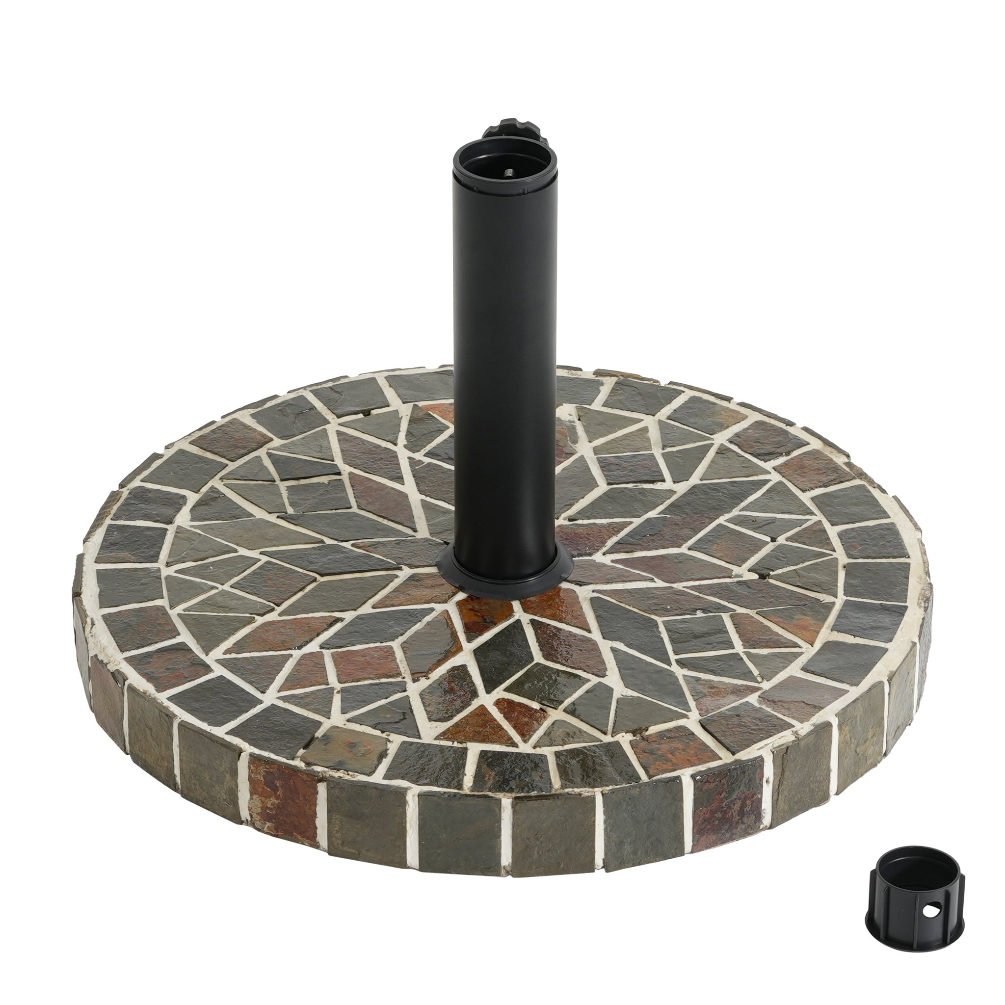 Enzo Tile Round Umbrella Base by HouseOfZazla