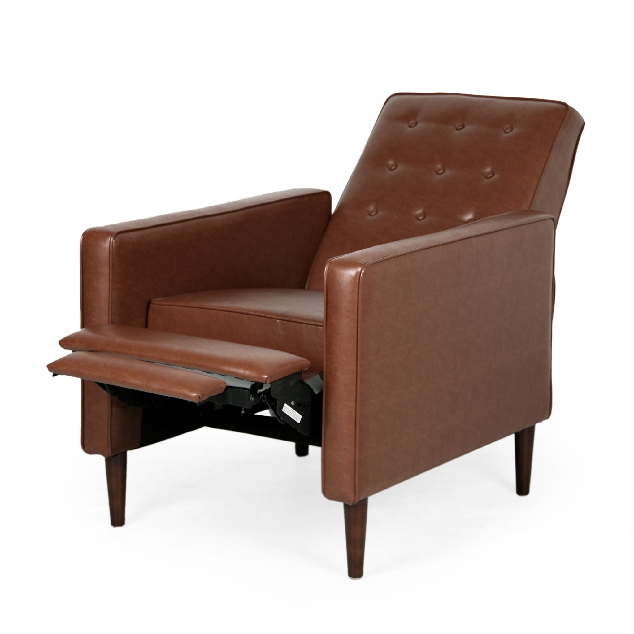 Mid-Century Modern Recliner With Button Tufted Waffle Stitch by HouseOfZazla