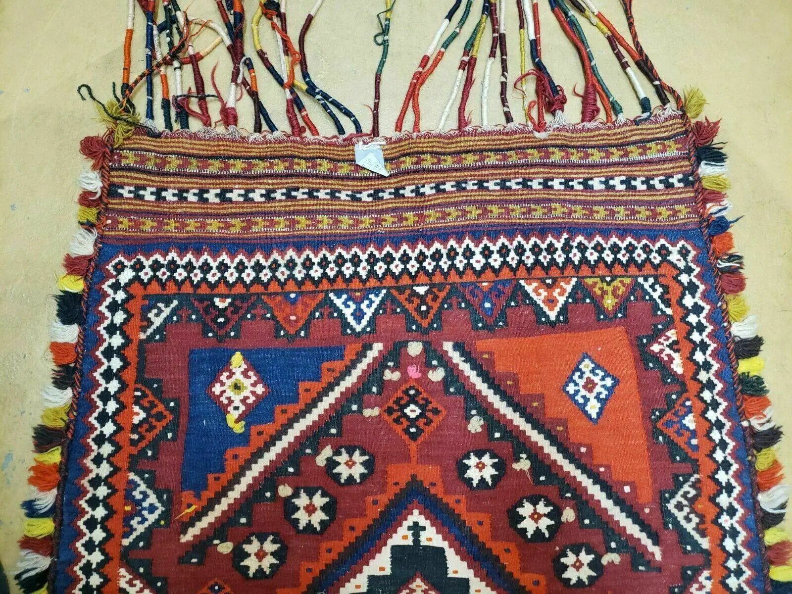 3' X 4' Antique Handmade Turkish Wool Kilim Rug Decorative Seat Cover by Jewel Rugs