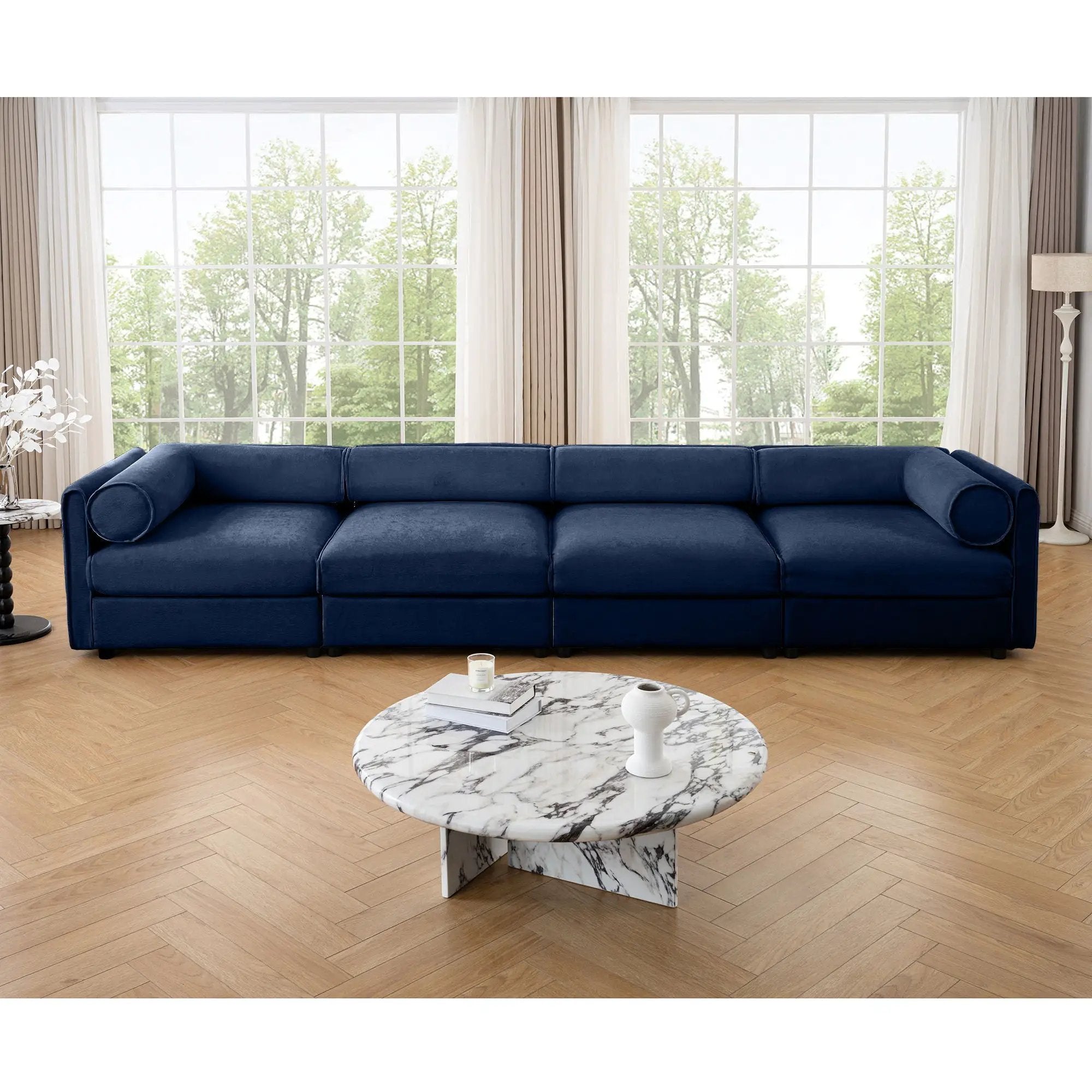 Stylish Sofa With Storage Seat And Cylindrical Backrest by Unique Piece Furniture