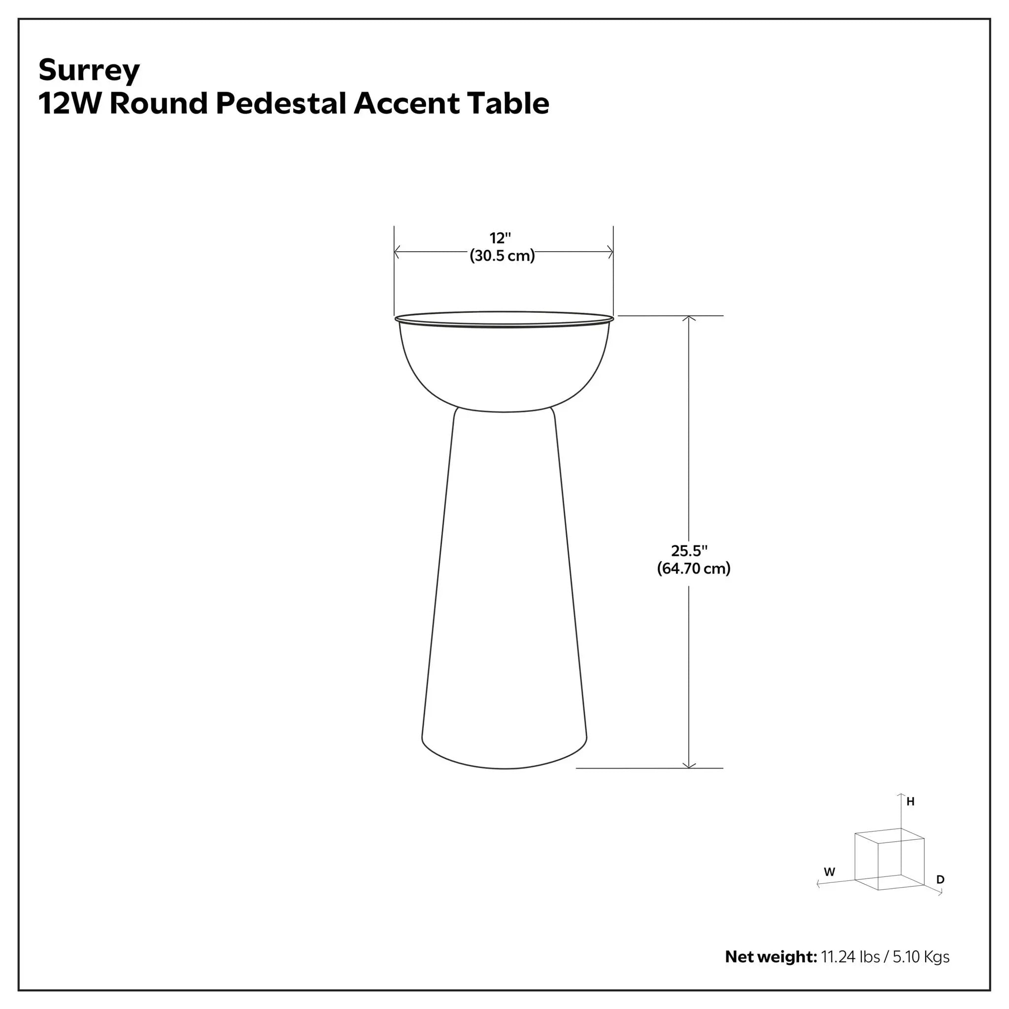 Surrey - Side Table - Antique Gold by Unique Piece Furniture