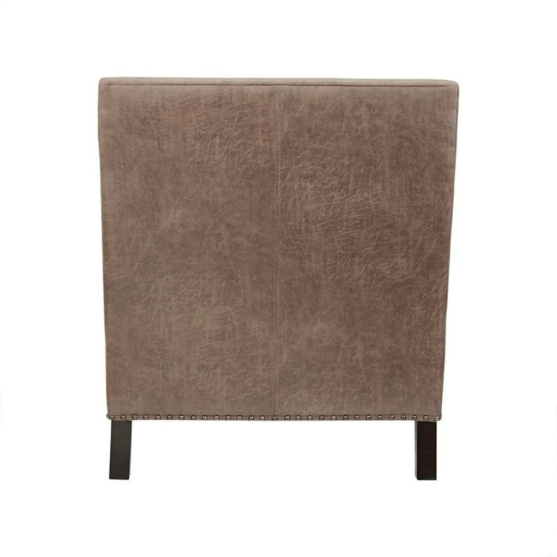 Shasta - Accent Chair With And Nail Buttons - Brown by HouseOfZazla