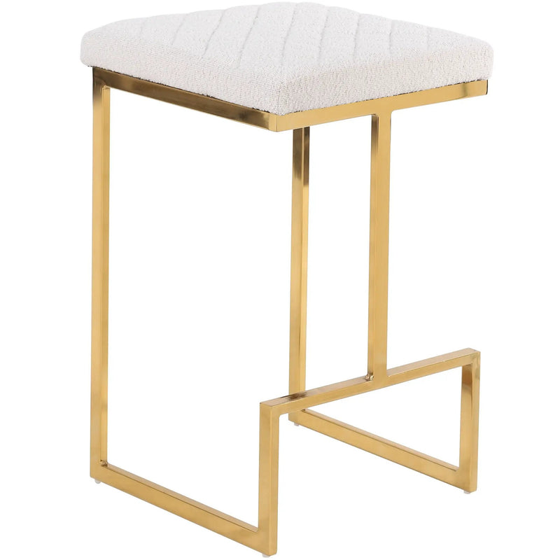 Joel - Mid Century Modern Luxury Upholstered Stool by Unique Piece Furniture