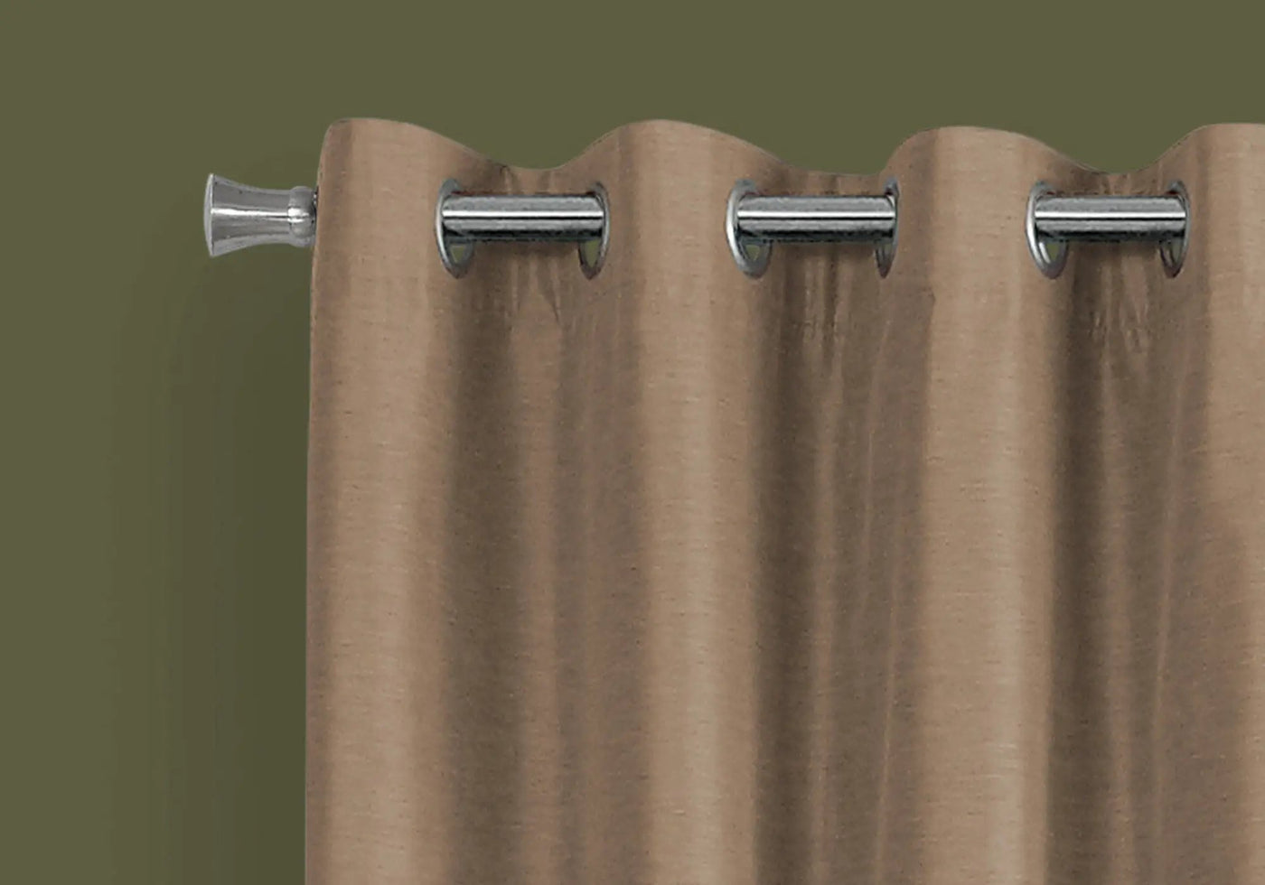 2 Pieces Set Room Darkening Curtain Panels with Grommet - Contemporary Style by HouseOfZazla