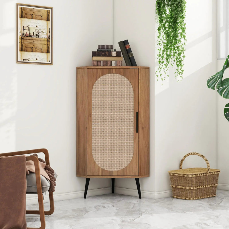 Freestanding Corner Corner Cabinet For Living Room by HouseOfZazla