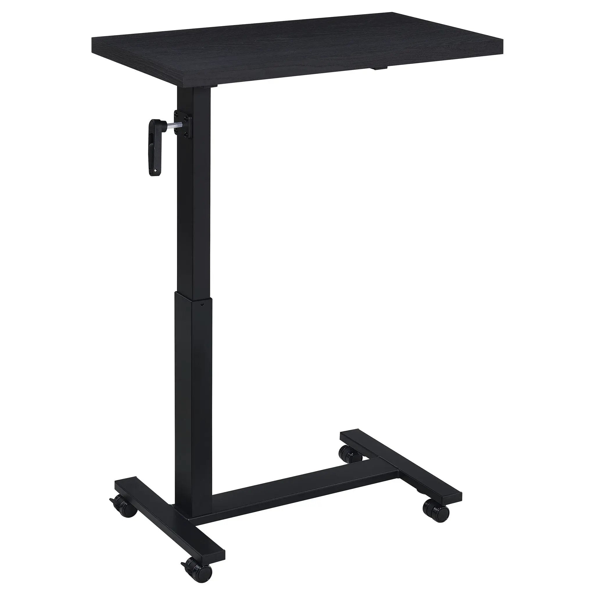 Westpark Height Adjustable Mobile Bedroom C-Table Black by Unique Piece Furniture