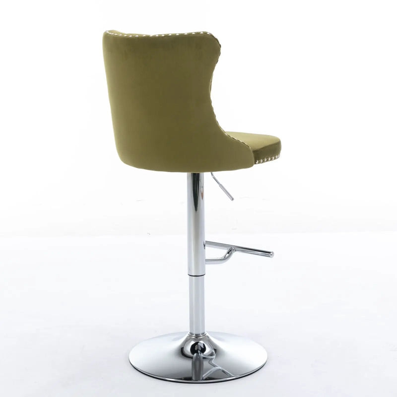 Swivel Adjustable Height Barstools Set of 2 by HouseOfZazla