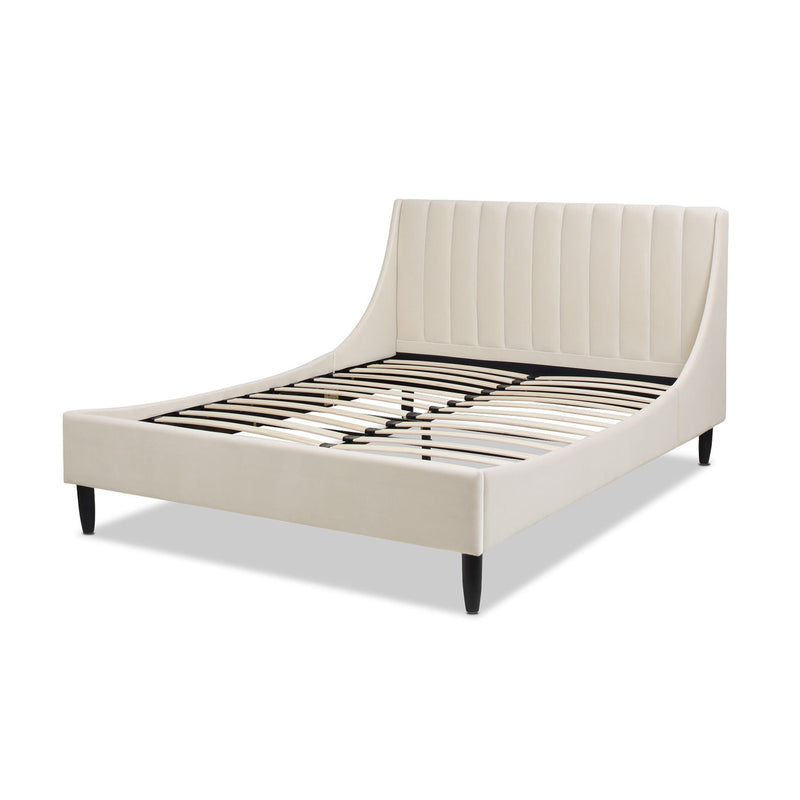 Aspen - Vertical Tufted Modern Headboard Platform Bed Set by HouseOfZazla