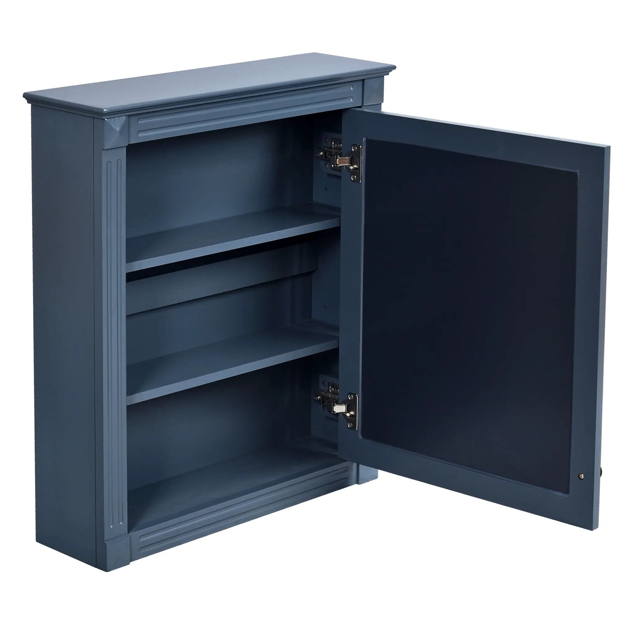 Wall Mounted Bathroom Storage Cabinet With Mirror, Medicine Cabinet With Height Adjustable Shelf by HouseOfZazla