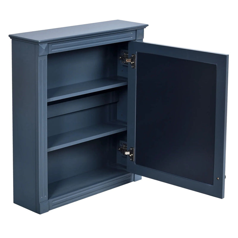 Wall Mounted Bathroom Storage Cabinet With Mirror, Medicine Cabinet With Height Adjustable Shelf by HouseOfZazla