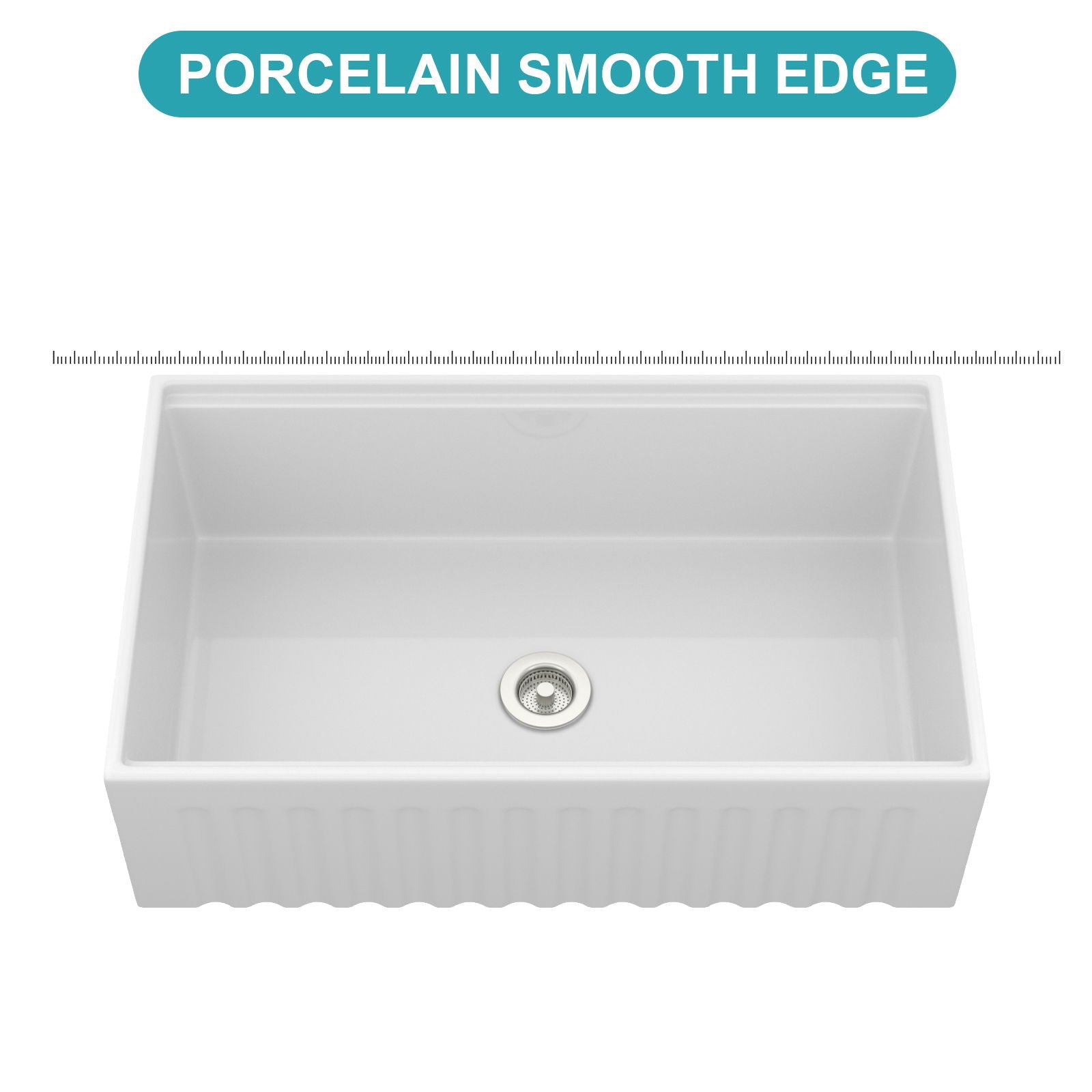 Workstation Single Bowl Apron Front Kitchen Sink - White by HouseOfZazla