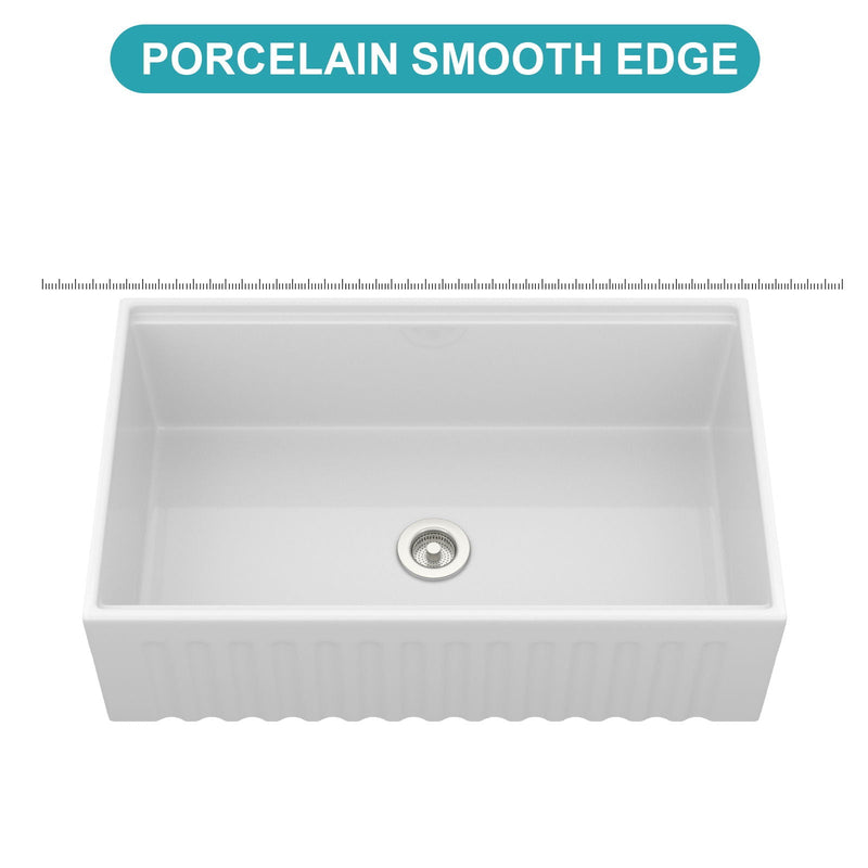 Workstation Single Bowl Apron Front Kitchen Sink - White by HouseOfZazla