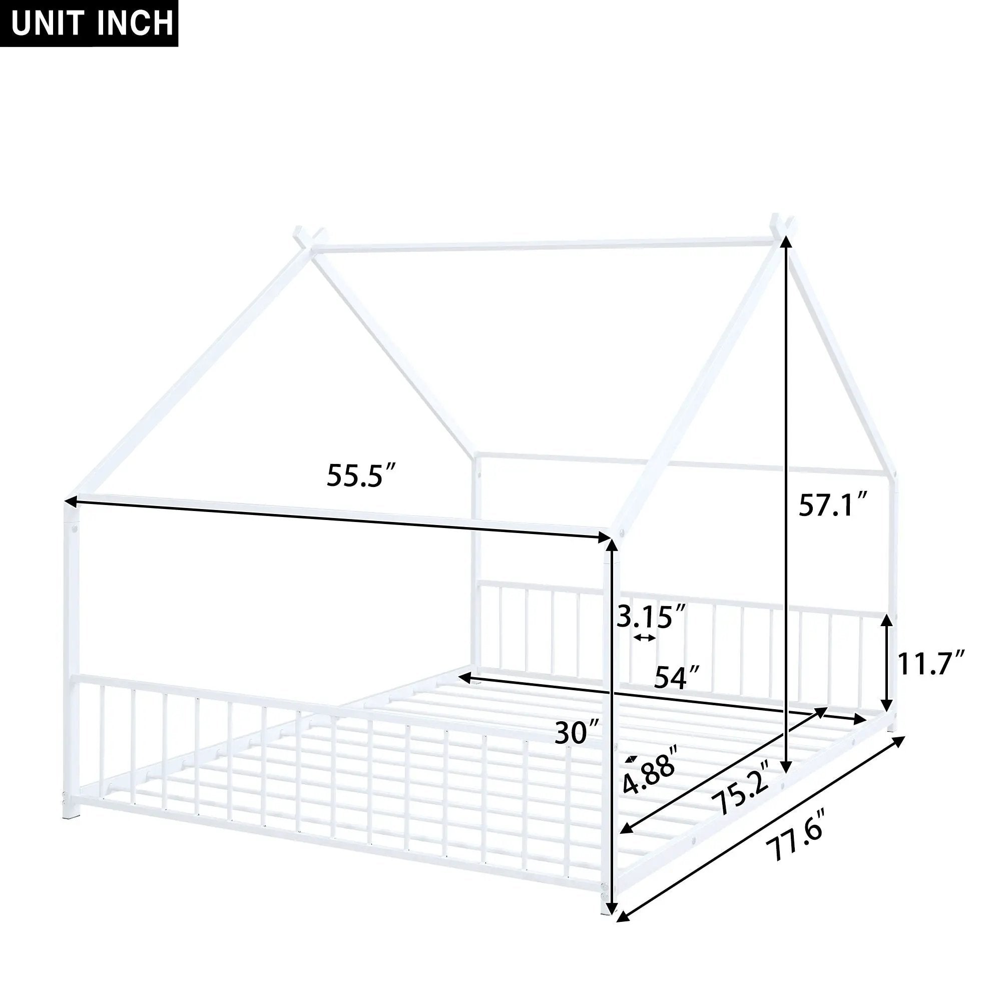 Metal House Bed by HouseOfZazla